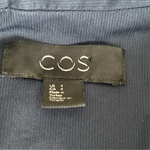 COS Shirt Dress Navy - Picture 4 of 10